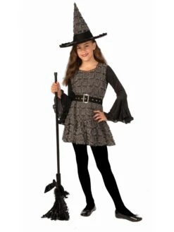 Girls Patchwork Witch Costume
