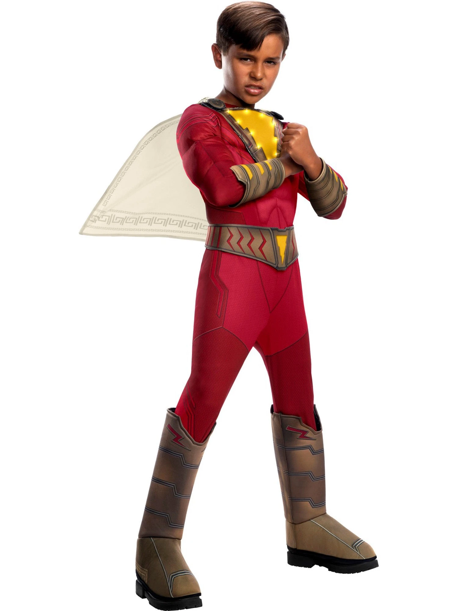 Shazam Light Up Deluxe Costume 1 Shazam Light Up Deluxe Costume