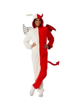Adult Angel And Devil Zipsters Costume