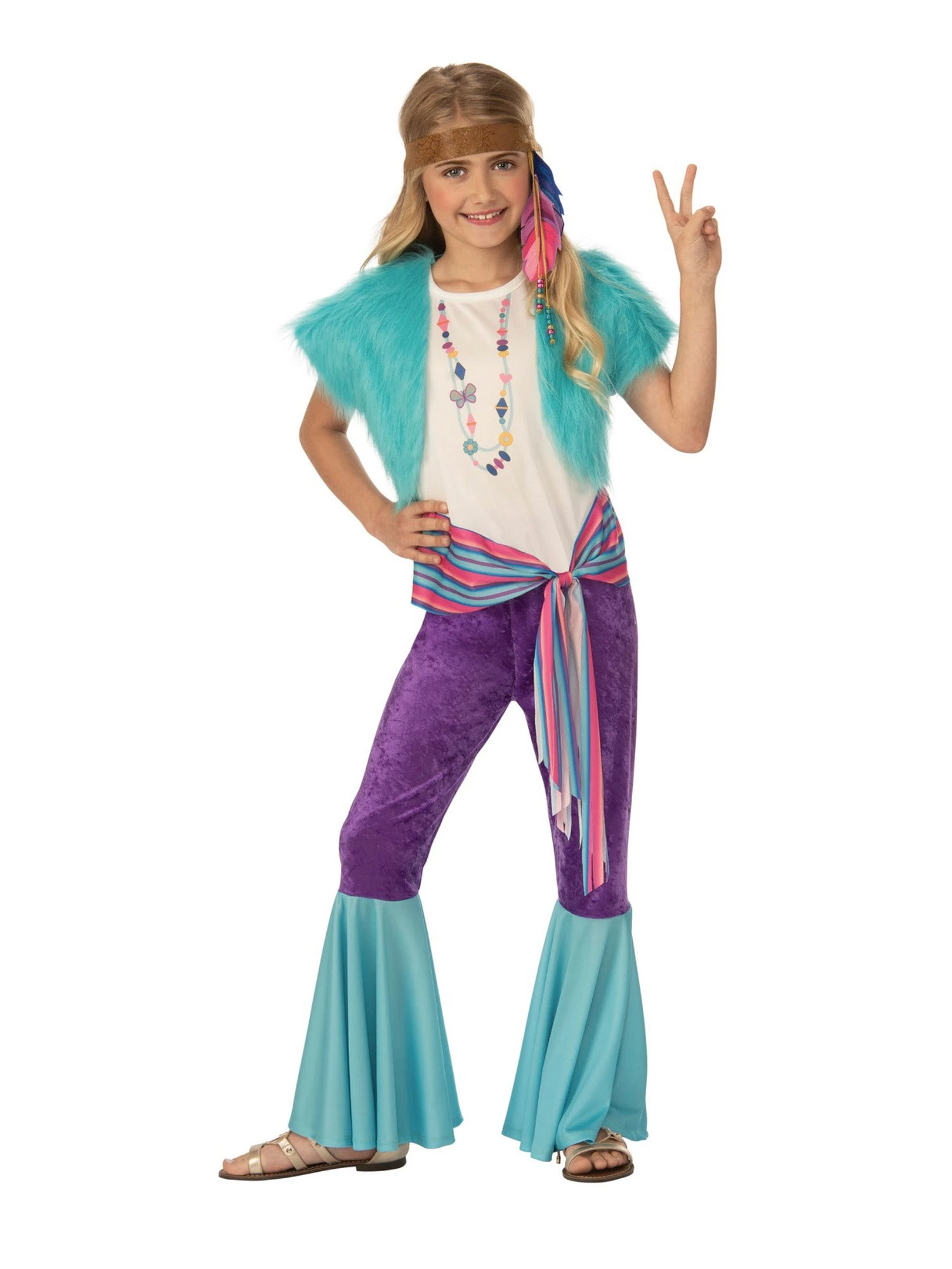 Happy Hippie Girl Costume 1 Happy Hippie Girl Costume
