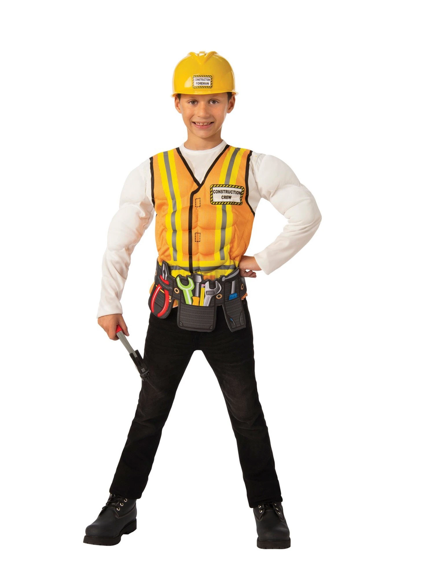 Boys Construction Worker Costume 1 Boys Construction Worker Costume