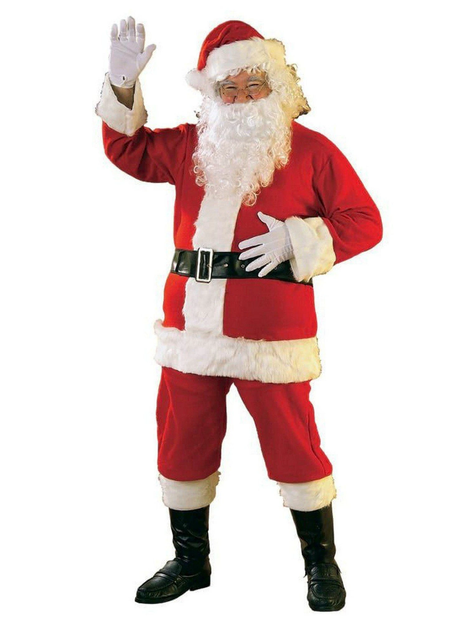 Men's Big And Tall Flannel Santa Suit Costume 1 Men's Big And Tall Flannel Santa Suit Costume