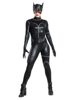 Women's 1990's Batman Catwoman Costume With Mask