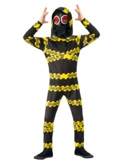 Boys' Masked Biohazard Quarantine Caution Costume