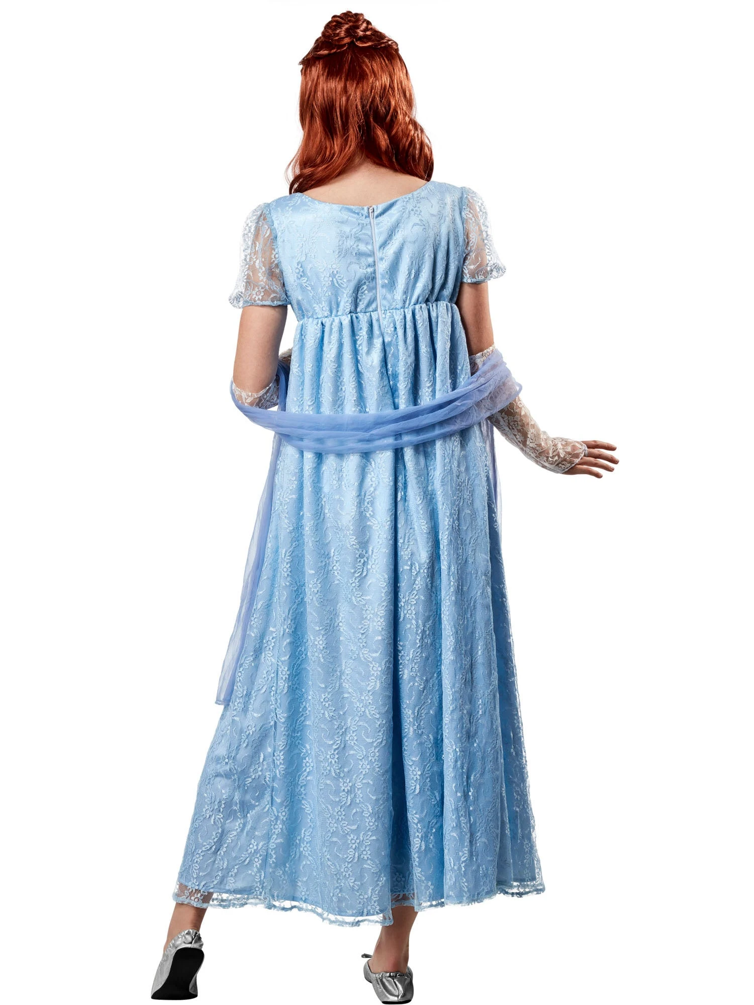 Women's Regency Blue Lace Dress 2 Women's Regency Blue Lace Dress - Image 2