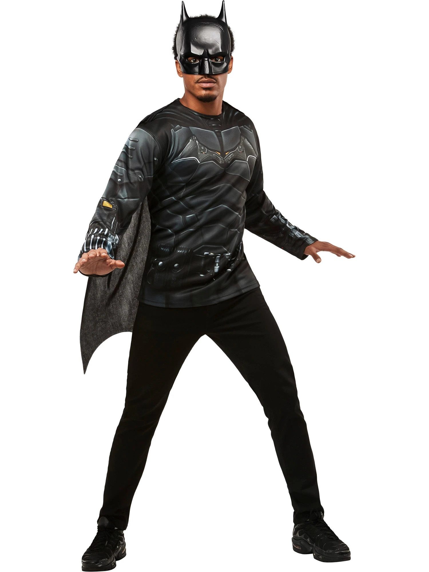 Men's The Batman Top, Cape And Mask Set 1 Men's The Batman Top, Cape And Mask Set
