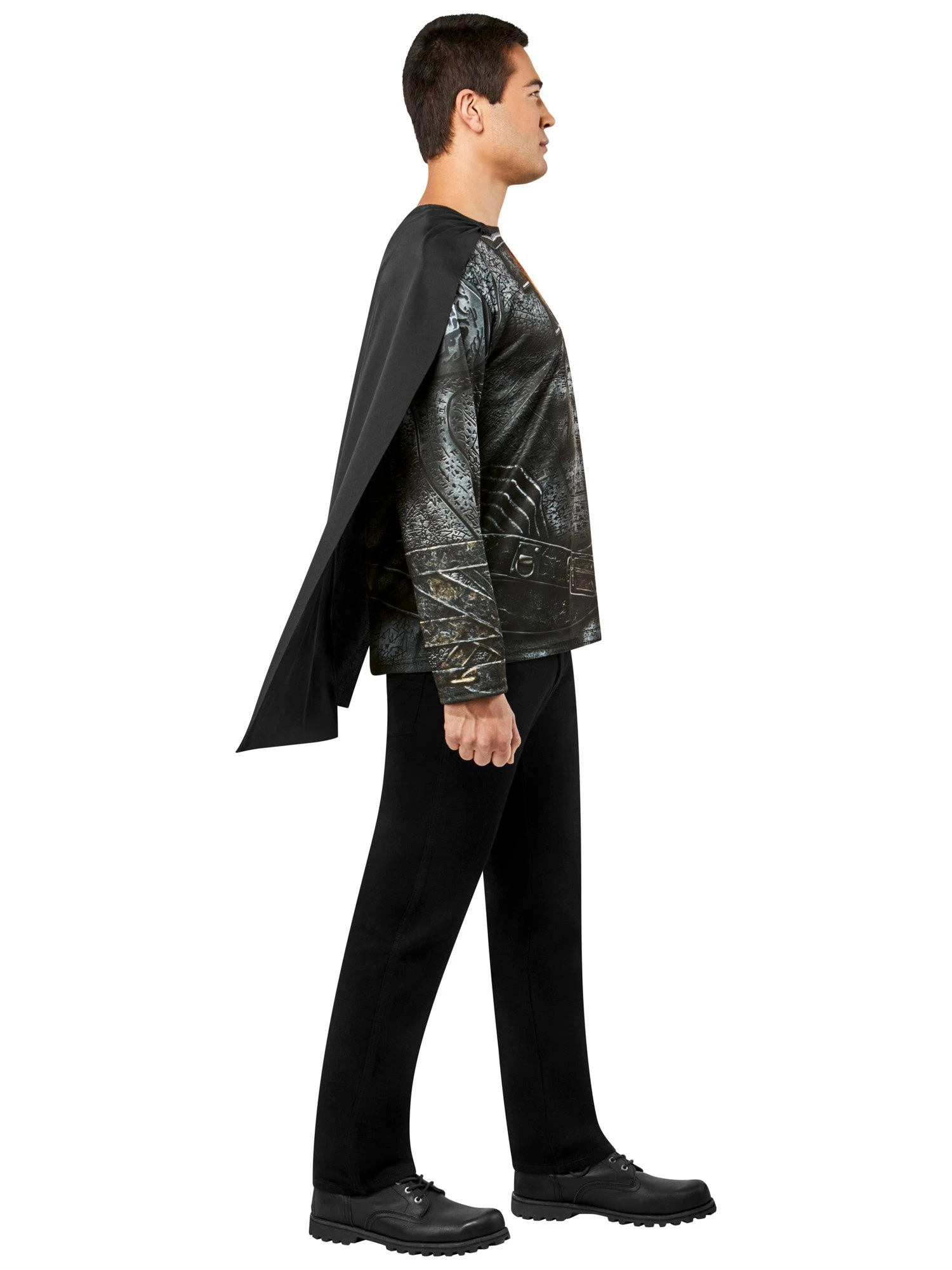 Men's DC Comics Black Adam Top With Cape 2 Men's DC Comics Black Adam Top With Cape - Image 2