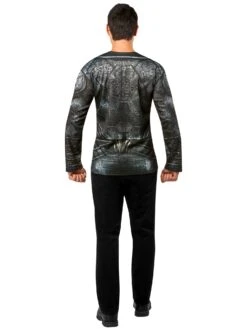 Men's DC Comics Black Adam Top With Cape 7 Men's DC Comics Black Adam Top With Cape -Costume Supercenter Store r703012 4