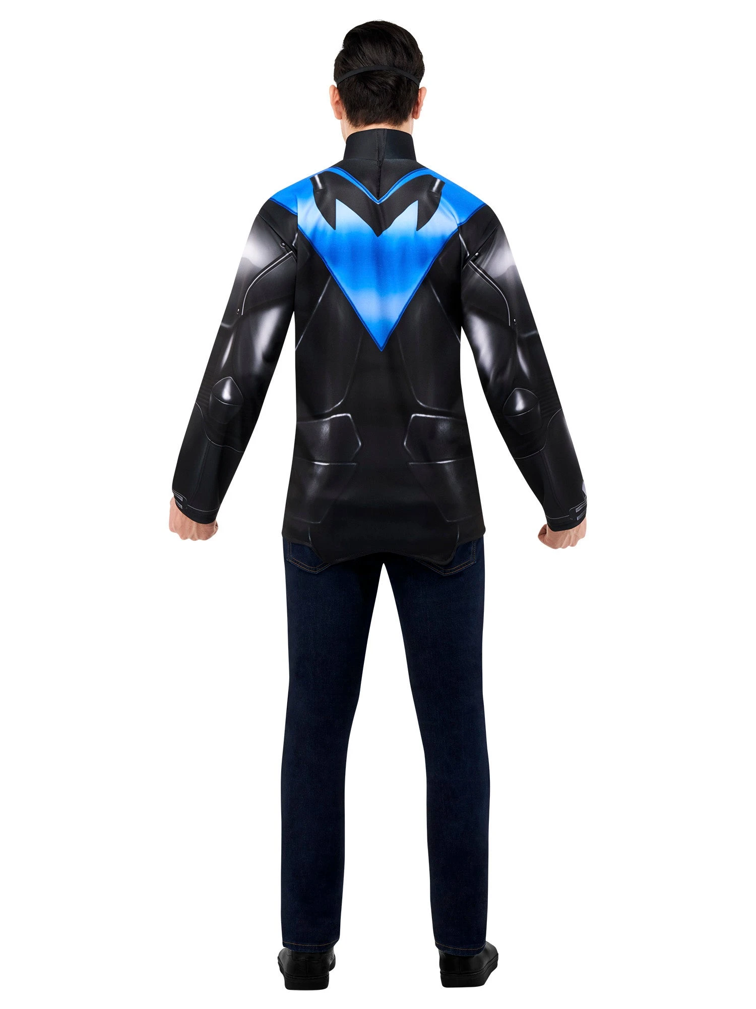 Men's Gotham Knights Nightwing Costume Top And Mask Set 3 Men's Gotham Knights Nightwing Costume Top And Mask Set - Image 3