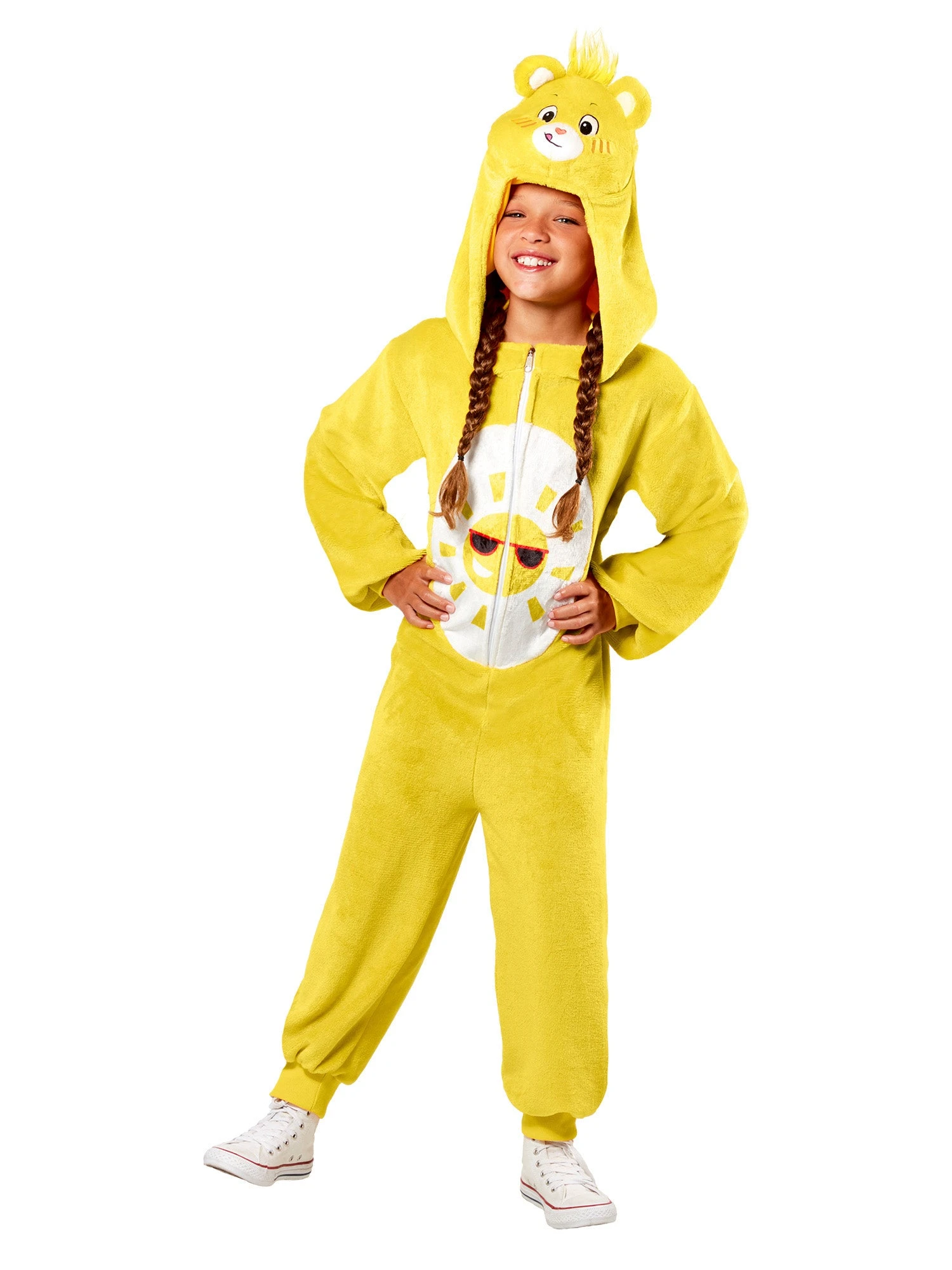 Kids' Care Bears Funshine Bear Zipsters Costume 1 Kids' Care Bears Funshine Bear Zipsters Costume