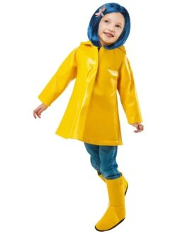 Girls' Coraline Raincoat Costume
