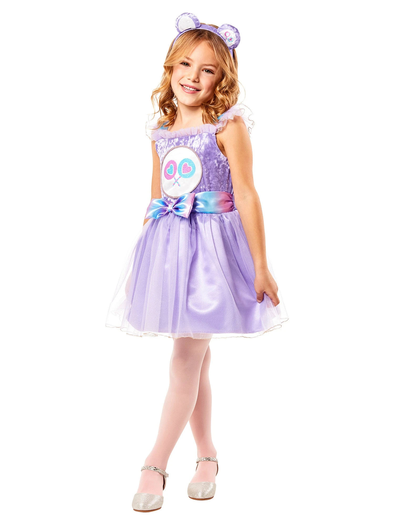 Girls' Care Bears Share Bear Tutu Dress Costume 3 Girls' Care Bears Share Bear Tutu Dress Costume - Image 3