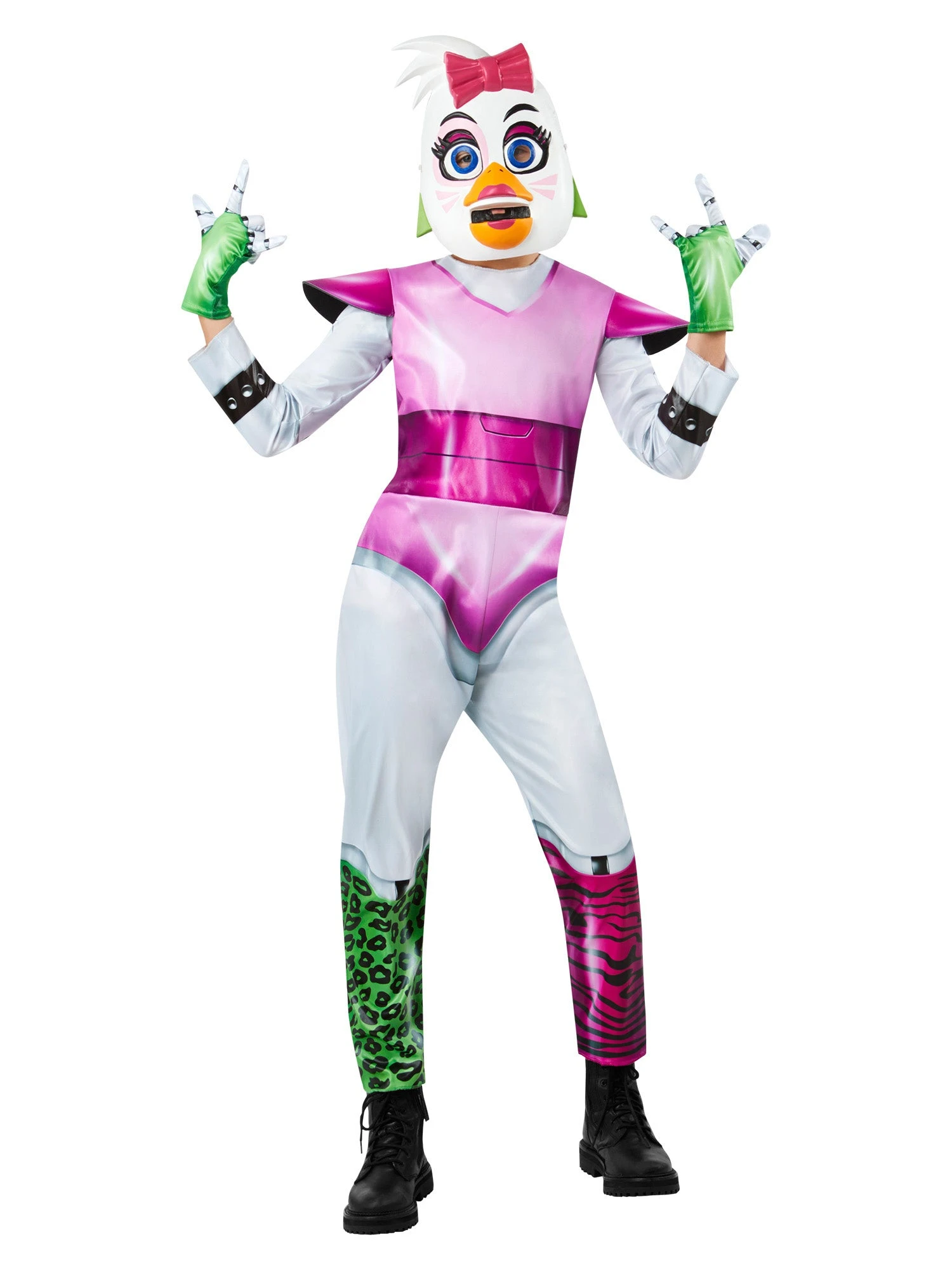 Girls' Five Nights At Freddy's Glamrock Chica Costume 1 Girls' Five Nights At Freddy's Glamrock Chica Costume