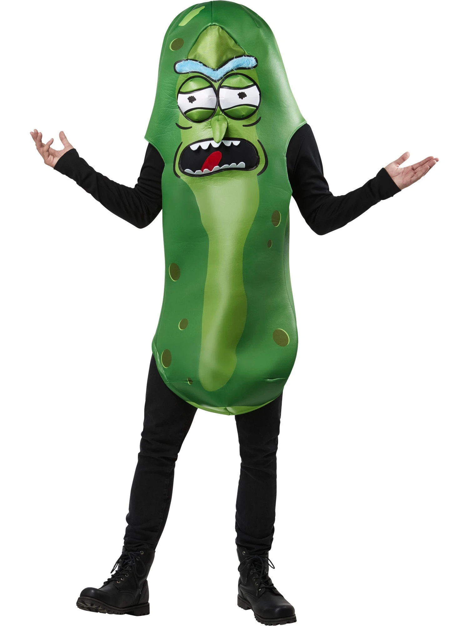 Men's Rick And Morty Pickle Rick Costume 1 Men's Rick And Morty Pickle Rick Costume