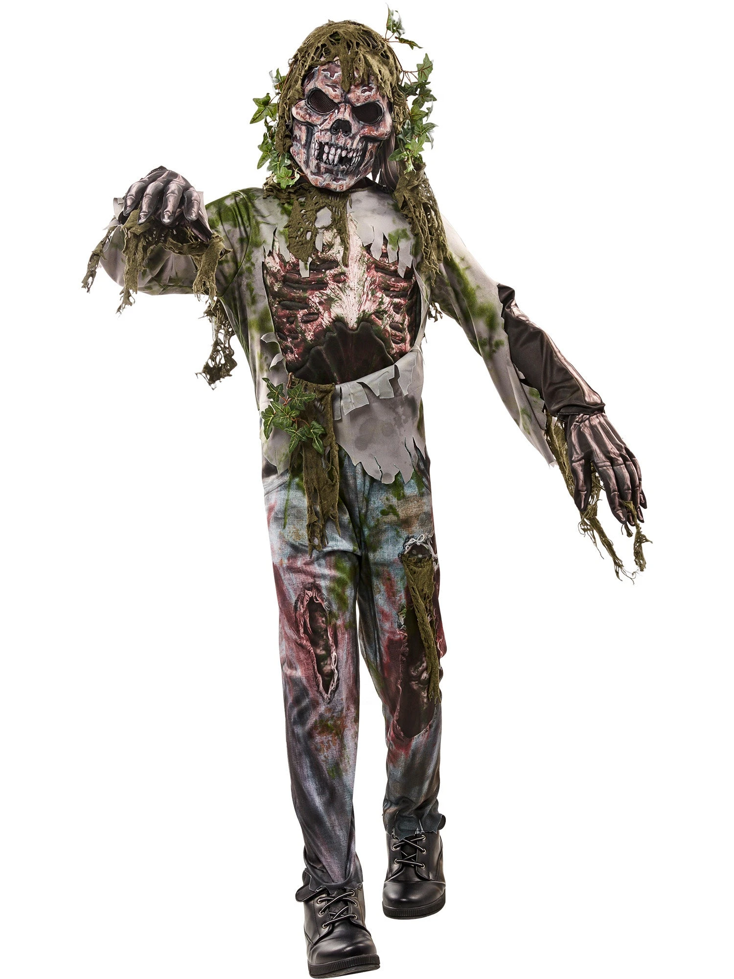 Boys' Swamp Zombie Costume 1 Boys' Swamp Zombie Costume