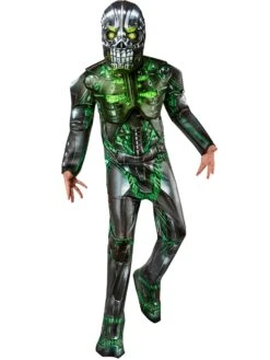 Boys' Light-Up Green Cyborg Costume