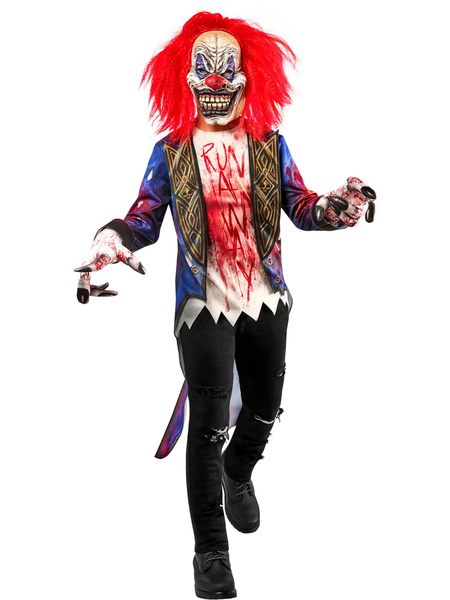 Boys' Bloody Creepy Clown Costume 1 Boys' Bloody Creepy Clown Costume