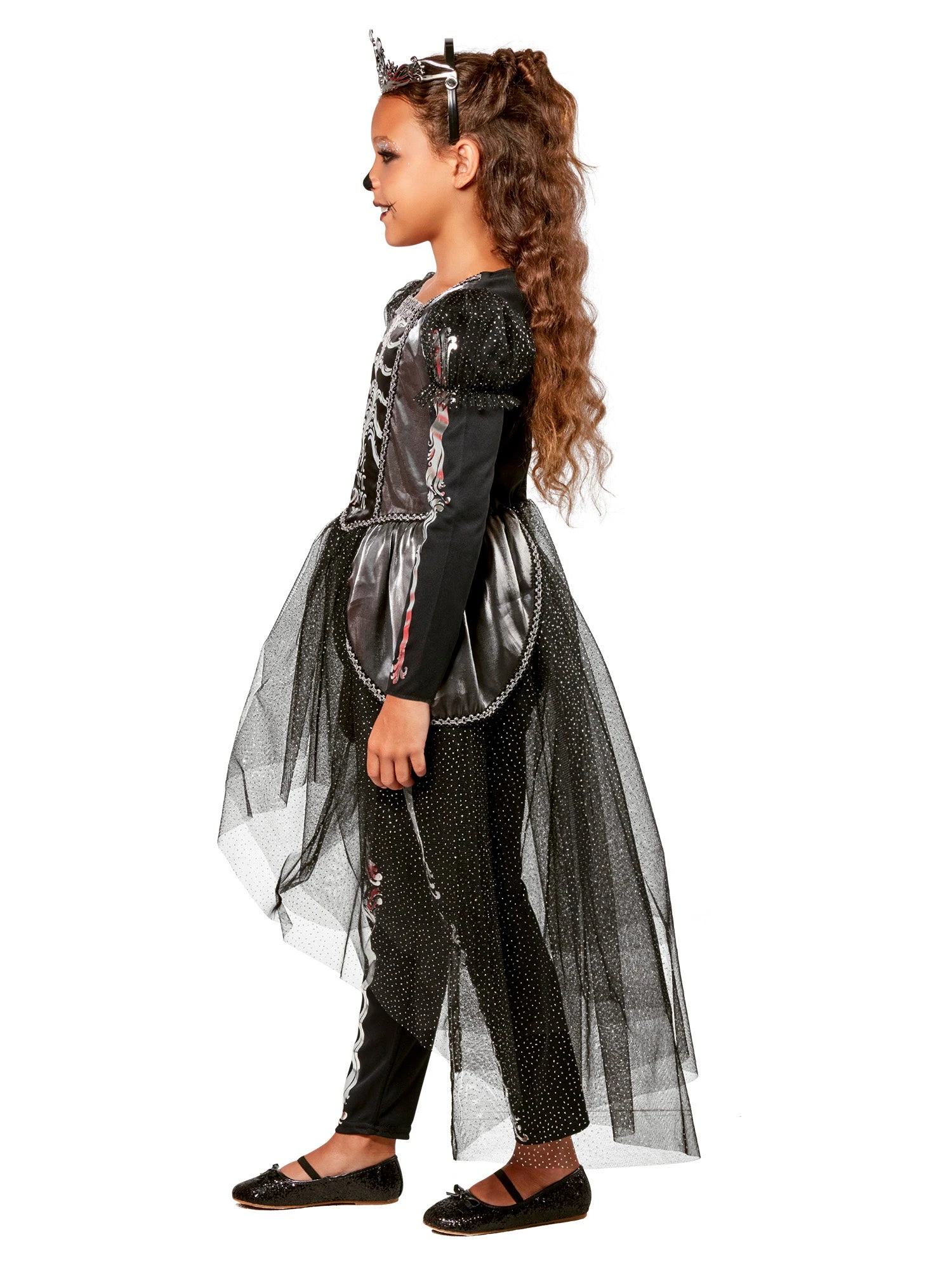 Girls' Skeleton Princess Costume 2 Girls' Skeleton Princess Costume - Image 2