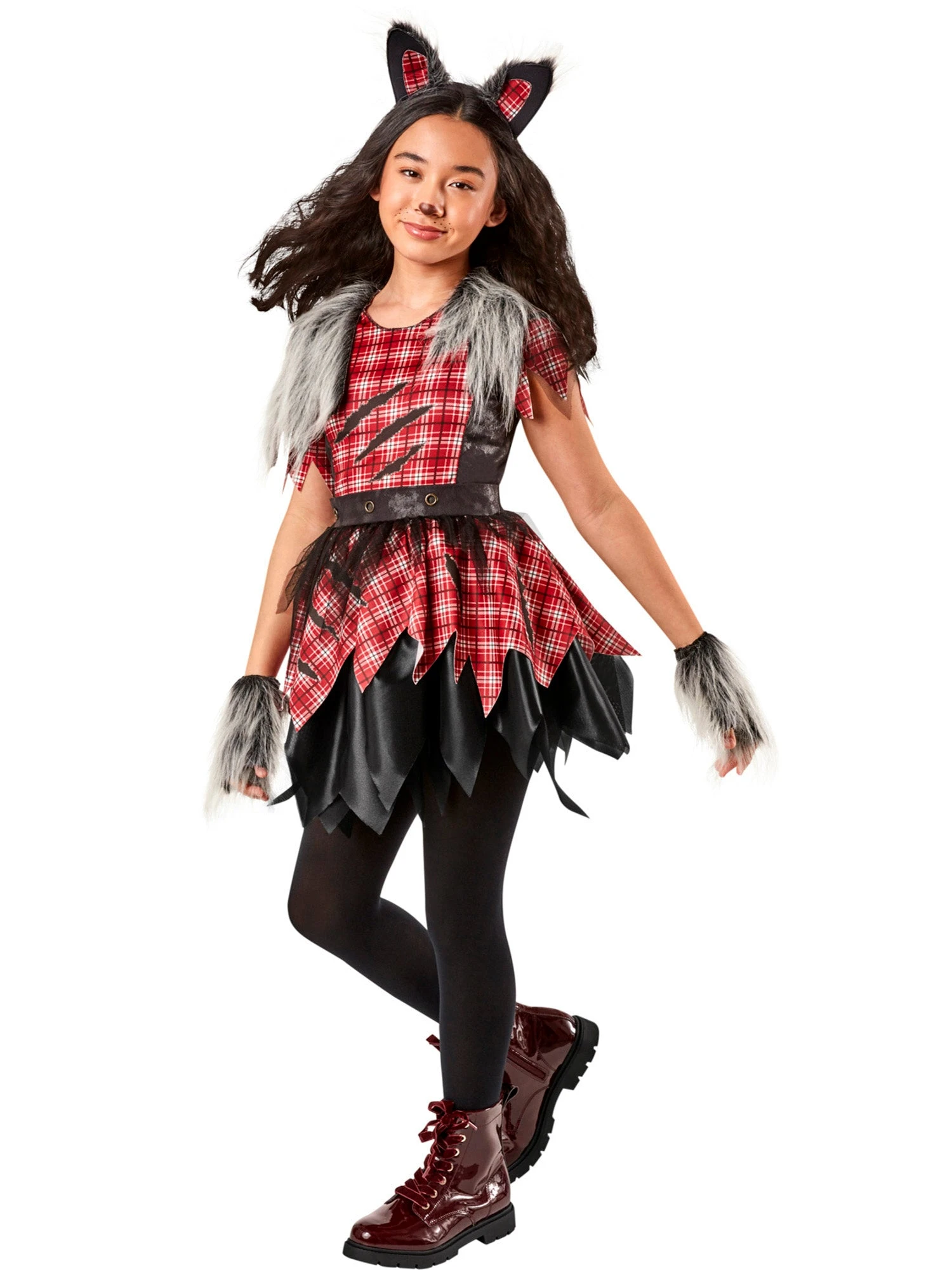 Girls' Wild Werewolf Costume 1 Girls' Wild Werewolf Costume