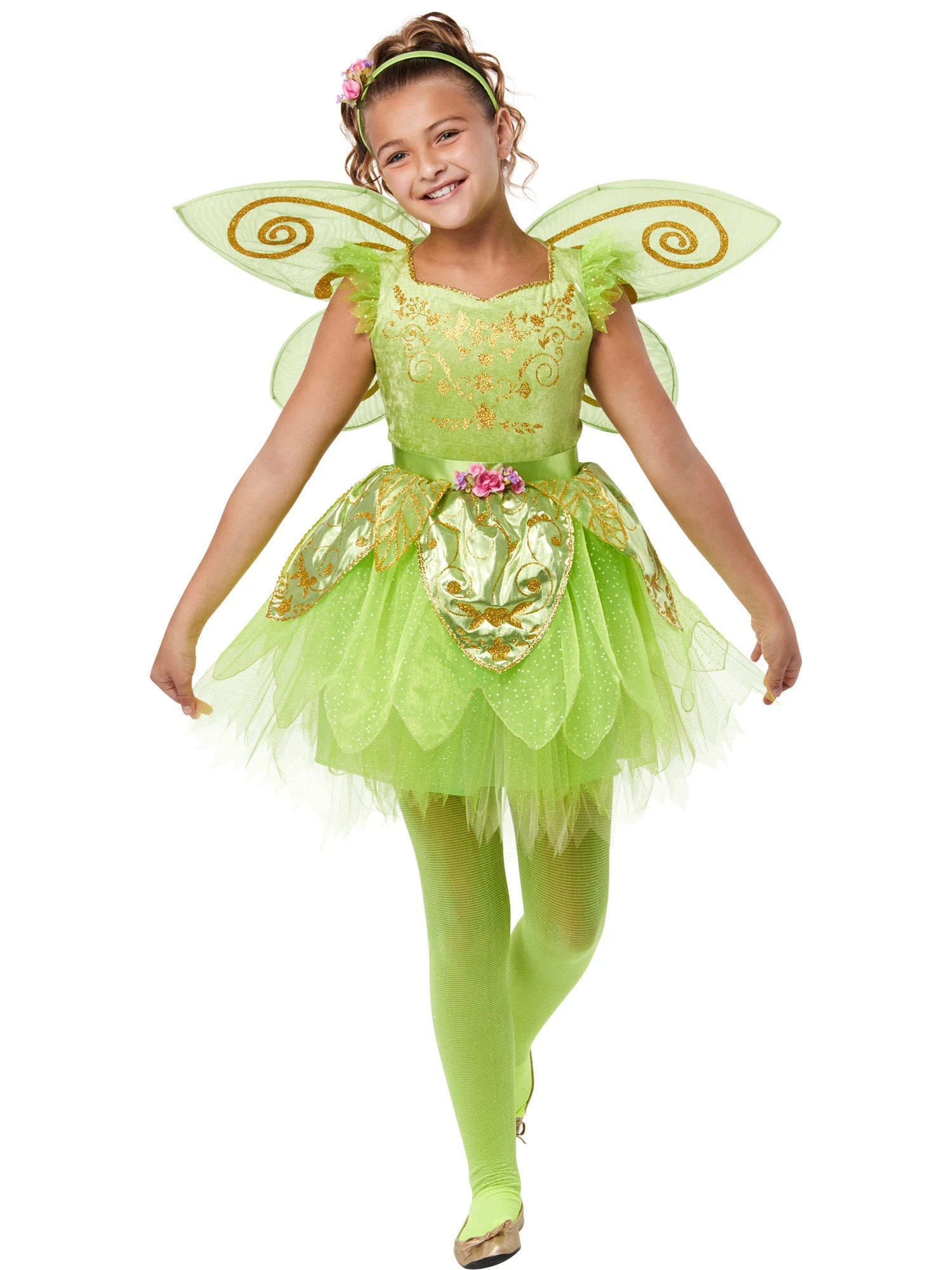 Girls' Green Fairy Costume 1 Girls' Green Fairy Costume