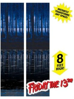 Friday The 13th Crystal Lake Forest 8 Foot Wall Decoration