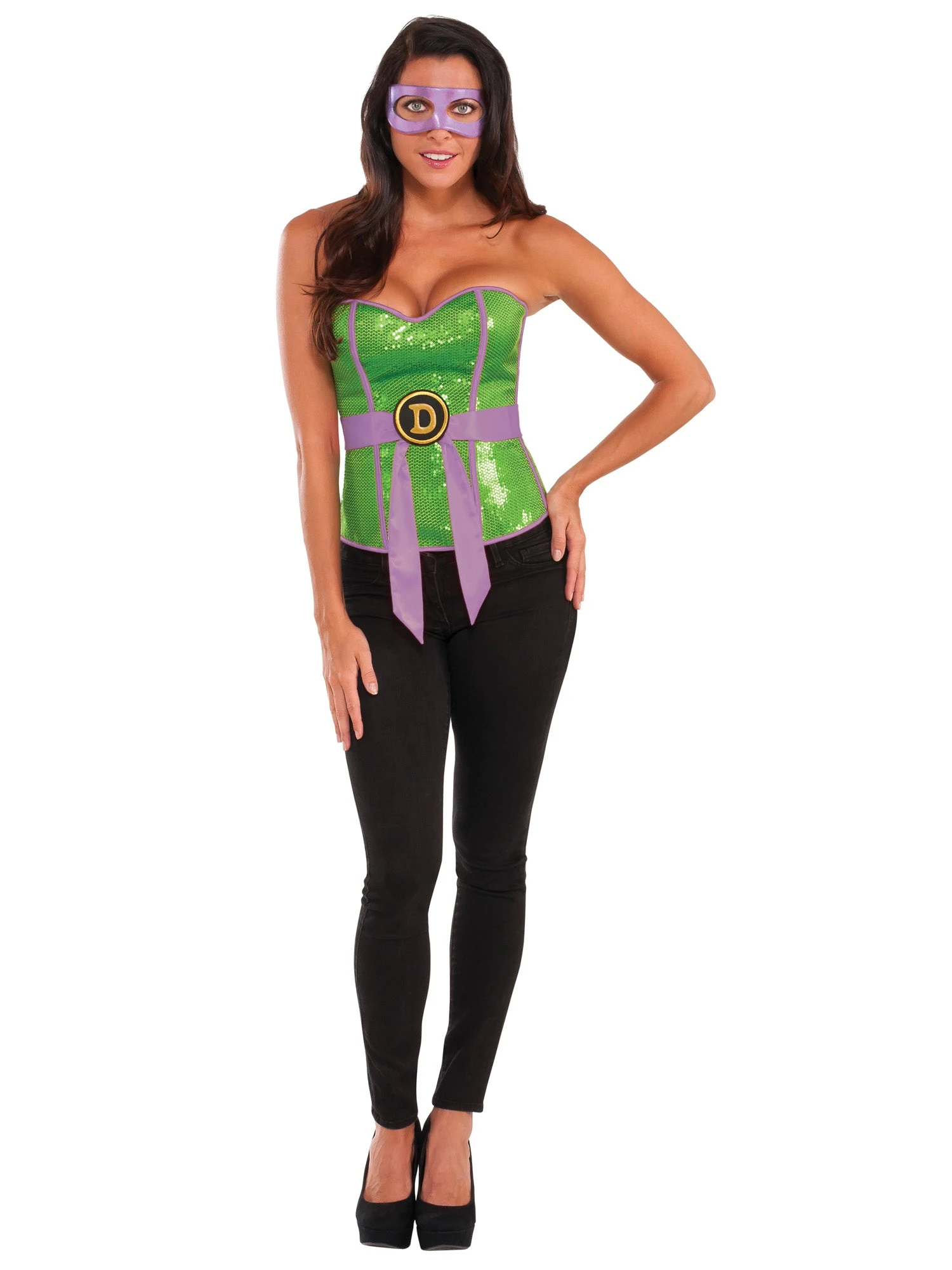Women's Donatello Sequin Corset 1 Women's Donatello Sequin Corset