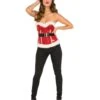 Deluxe Sequin Santa's Corset Red Classic