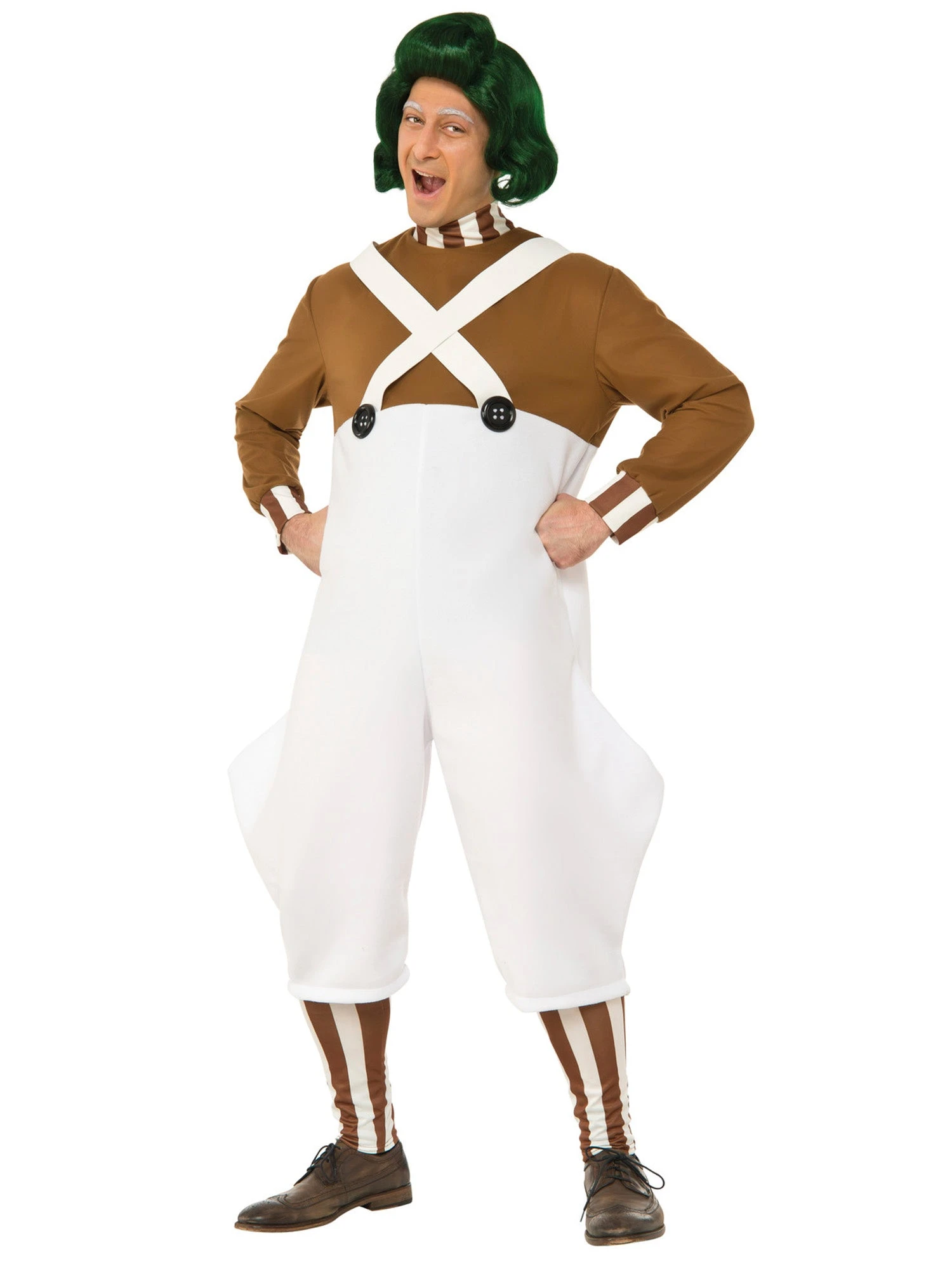 Deluxe Charlie And The Chocolate Factory Oompa Loompa Adult Costume 1 Deluxe Charlie And The Chocolate Factory Oompa Loompa Adult Costume