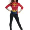 Women's Justice League Wonder Woman Costume Top And Tiara Set