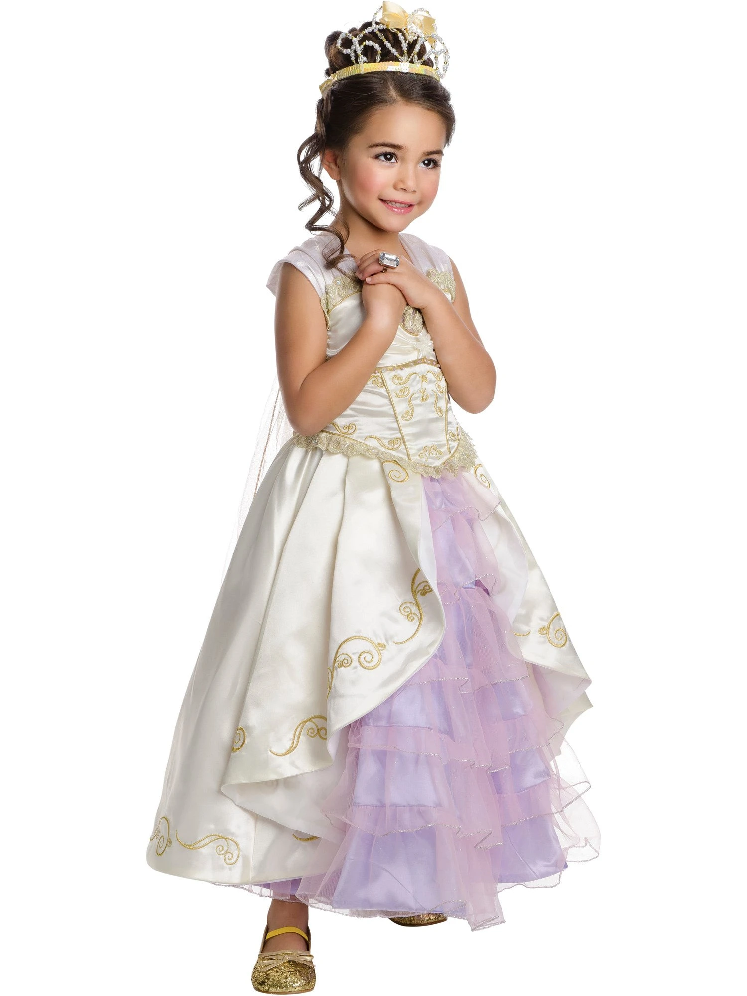 Girls' Princess Wedding Costume - Deluxe 1 Girls' Princess Wedding Costume - Deluxe