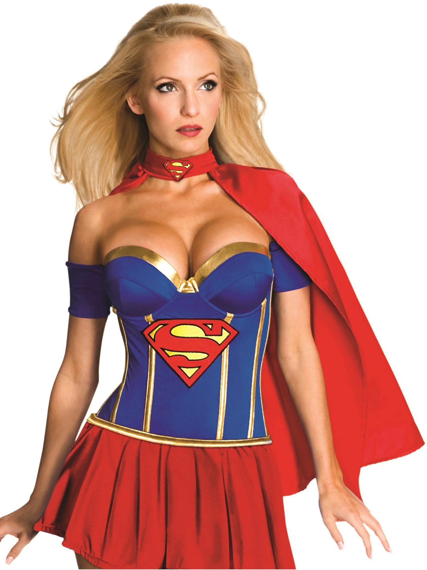 Women's Sexy Supergirl Corset Costume 1 Women's Sexy Supergirl Corset Costume