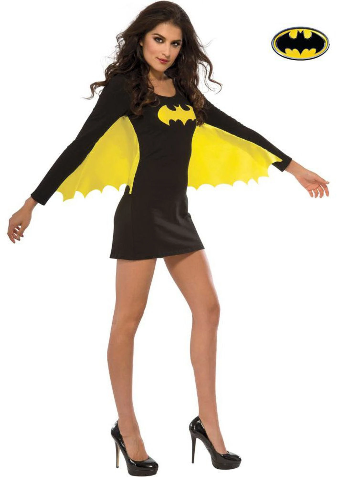 DC Comics Womens Sexy Batgirl Wing Dress Costume 1 DC Comics Womens Sexy Batgirl Wing Dress Costume