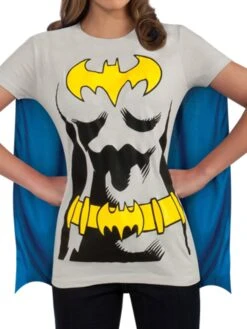DC Comics Women's Batgirl Shirt, Mask And Cape -Costume Supercenter Store r880476 4