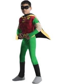 Teen Titans DC Comics Robin Muscle Chest Deluxe Toddler/Child Costume
