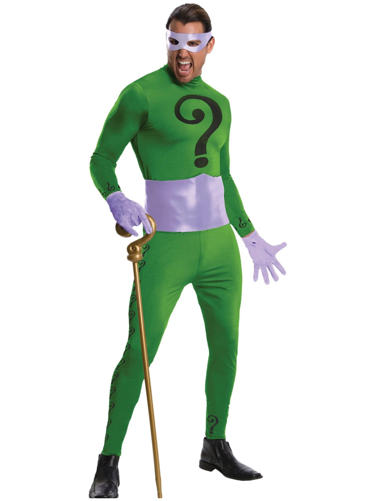 DC Comics Mens Grand Heritage The Riddler Costume 1 DC Comics Mens Grand Heritage The Riddler Costume