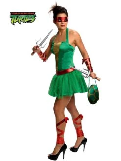 Womens Sexy Teenage Mutant Ninja Turtles Raphael Costume