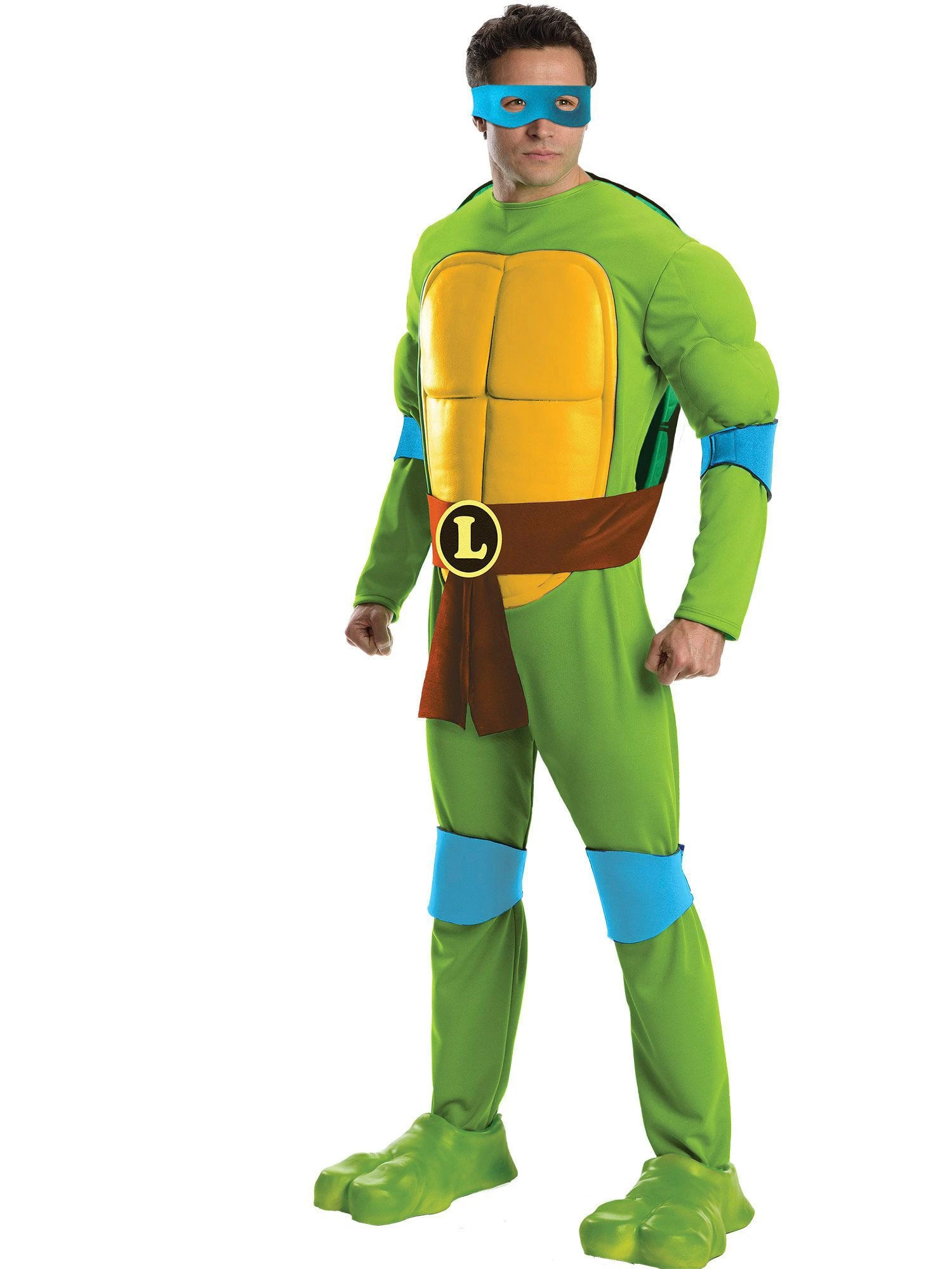 Mens Deluxe TMNT Leonardo Costume 1 Mens Deluxe TMNT Leonardo Costume