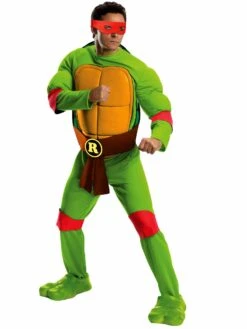 Mens Teenage Mutant Ninja Turtles Deluxe Raphael Costume