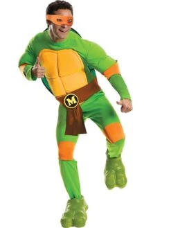 Mens Deluxe TMNT Michelangelo Costume