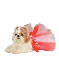 Xmas Candy Cane Tutu Classic For Pets