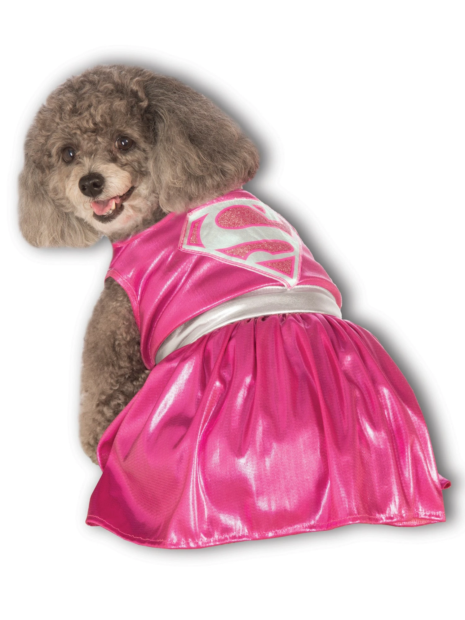 DC Comics Supergirl Pet Costume - Pink 1 DC Comics Supergirl Pet Costume - Pink