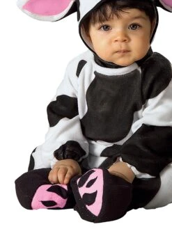Black And White Cozy Cow Costume For Babies 6 Black And White Cozy Cow Costume For Babies -Costume Supercenter Store r888086 3