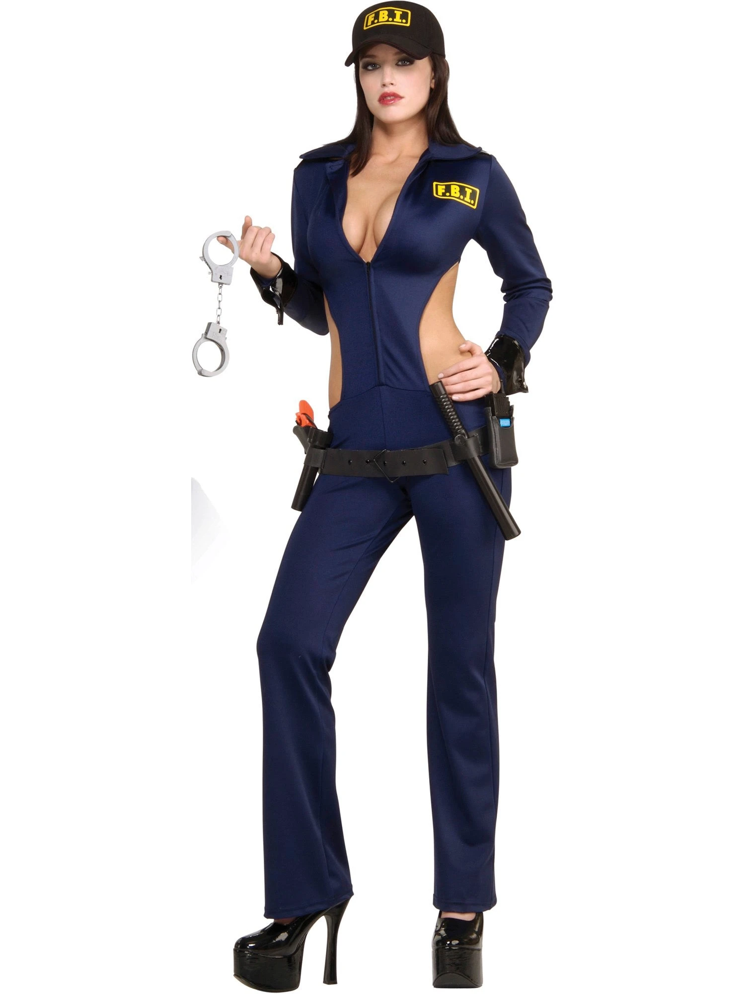 Women's Sexy Top Cop Costume 1 Women's Sexy Top Cop Costume