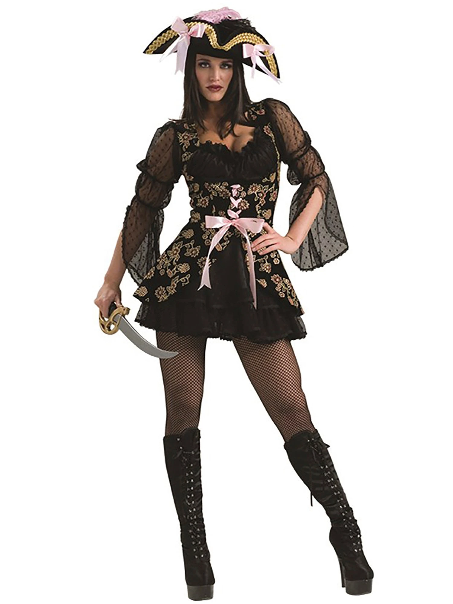 Women's Sexy Lacey Pirate Costume 1 Women's Sexy Lacey Pirate Costume