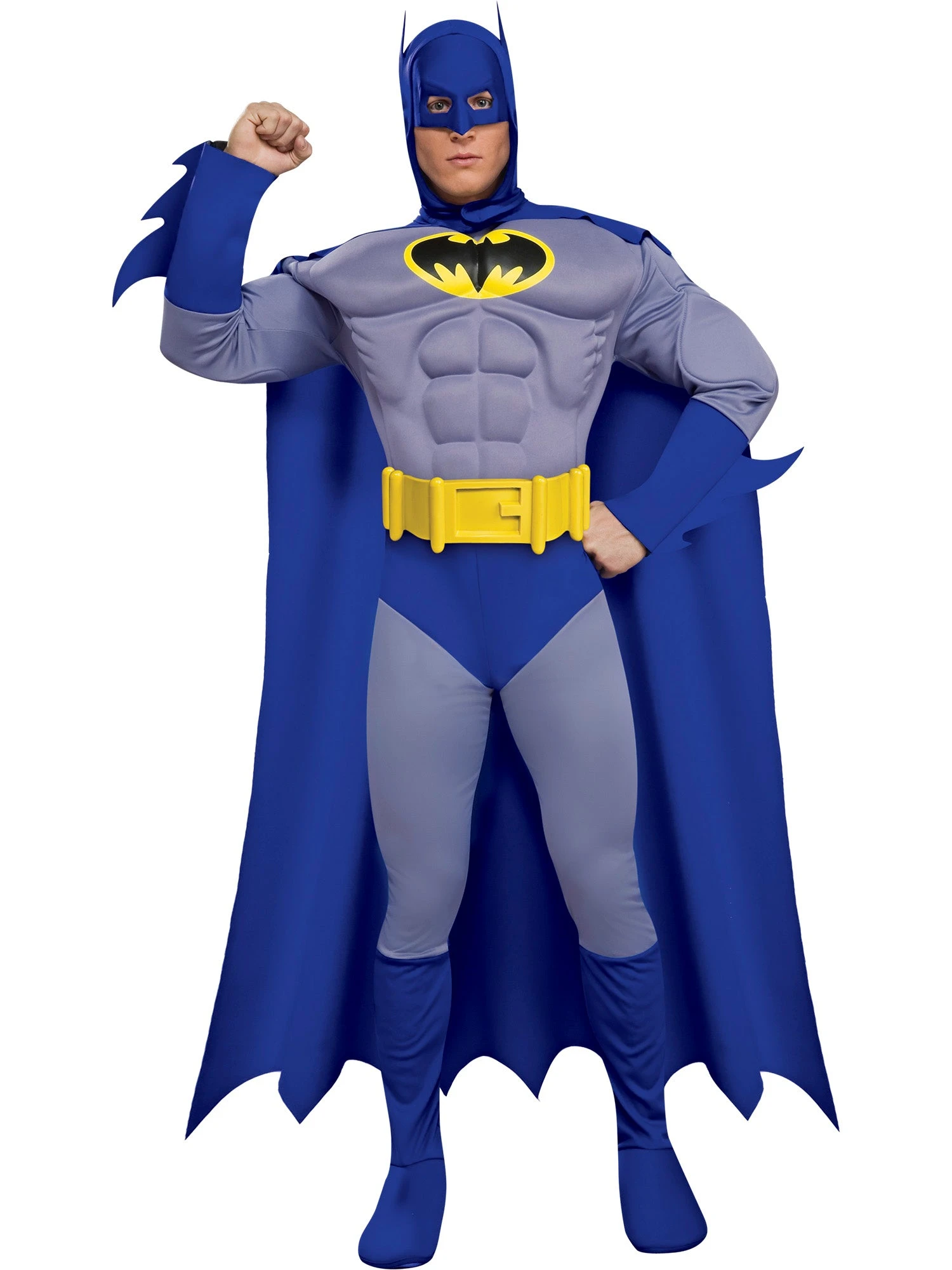 Mens Deluxe Muscle Chest Batman Costume 1 Mens Deluxe Muscle Chest Batman Costume
