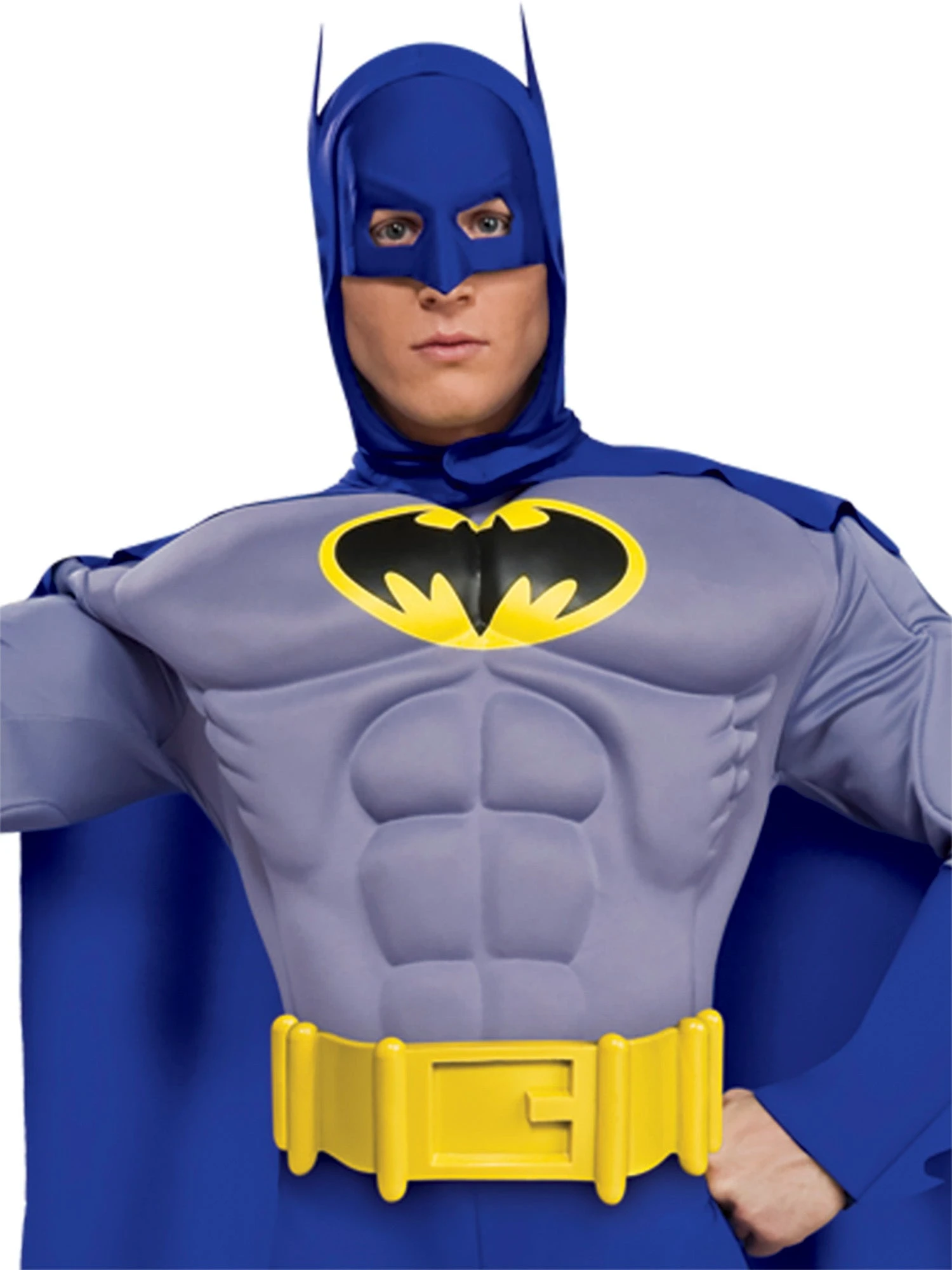 Mens Deluxe Muscle Chest Batman Costume 2 Mens Deluxe Muscle Chest Batman Costume - Image 2