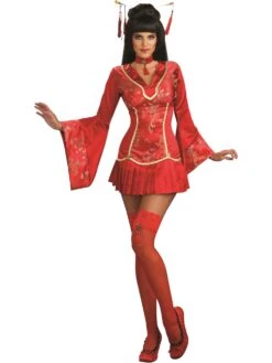 Women's Sexy Red Ginger Costume