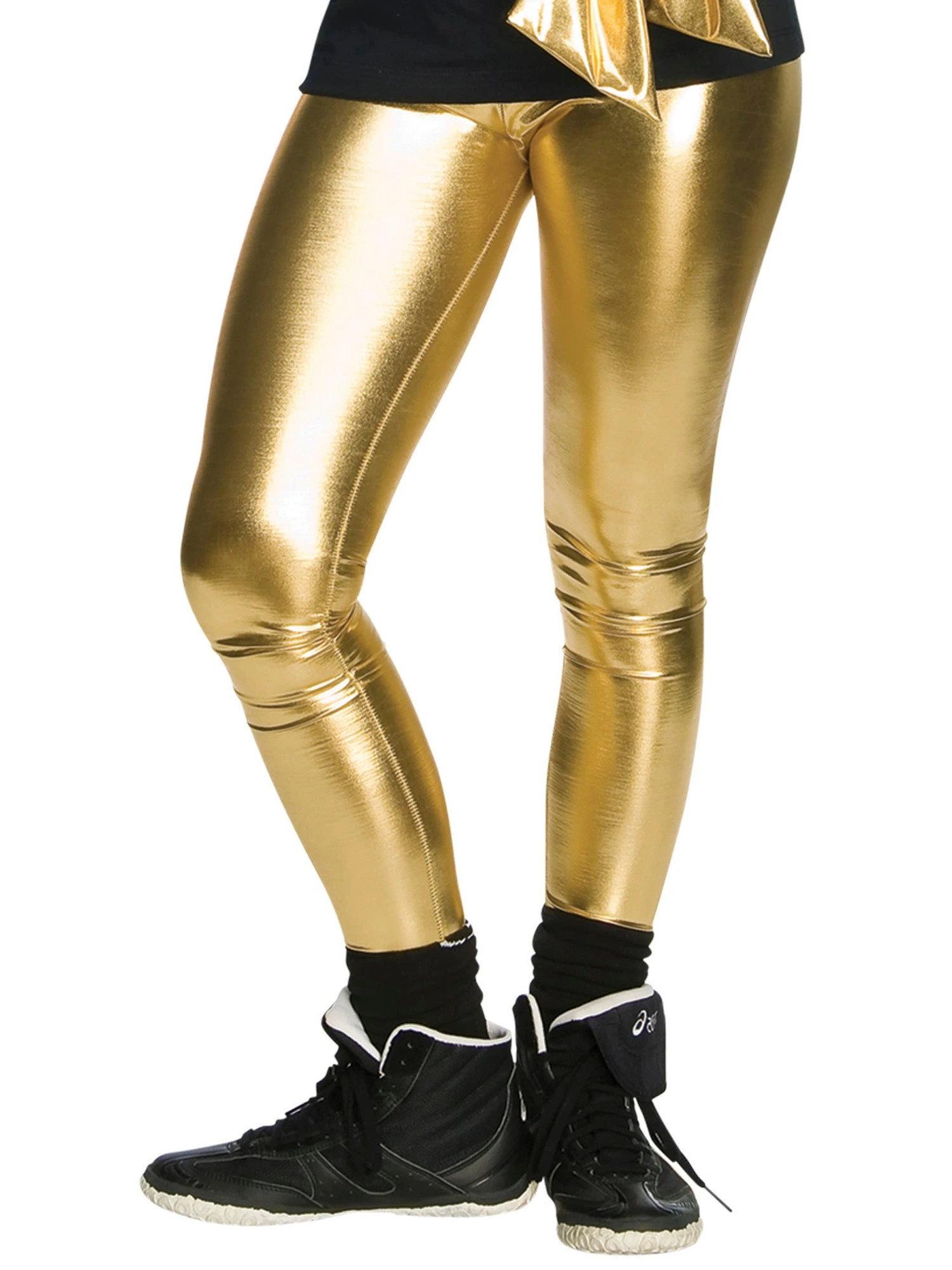 Adult Gold Lame Leggings 1 Adult Gold Lame Leggings