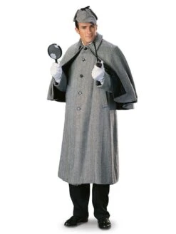 Regency Sherlock Holmes Cape Coat Mens Costume