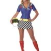 Womens Sexy Racey Racer Costume